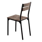 Chaises d'appoint rustiques industrielles Maggio Carbon Loft (lot de 2)
