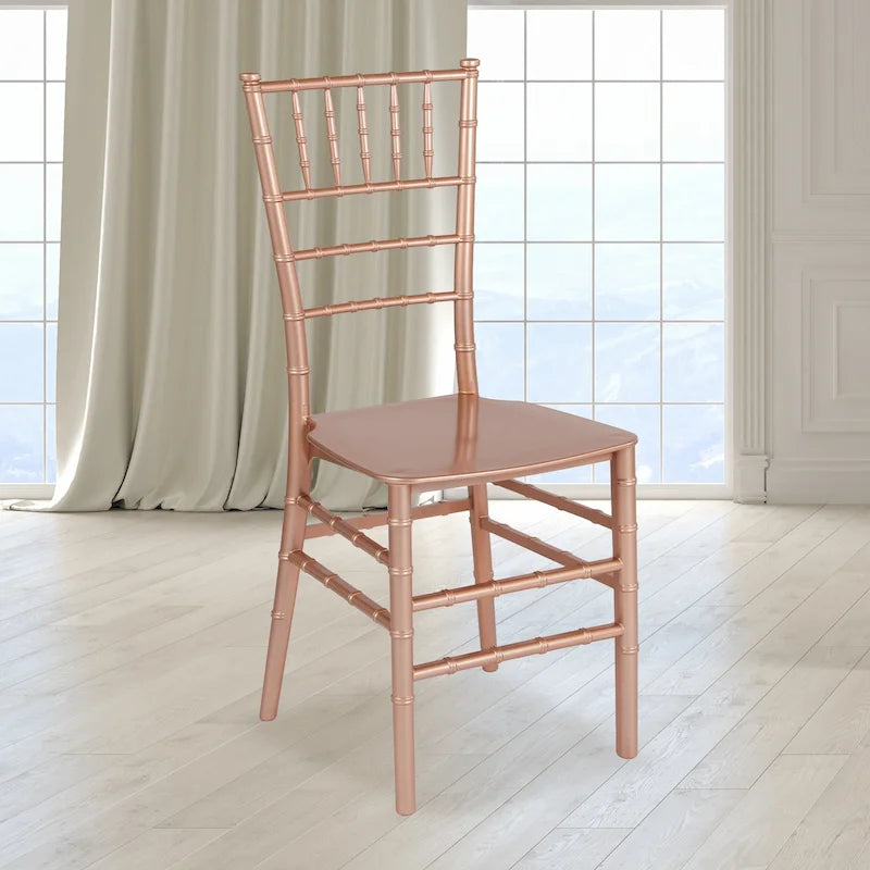Chaise Chiavari empilable en résine - 15L x 18,75P x 35H - 15L x 18,75P x 35H