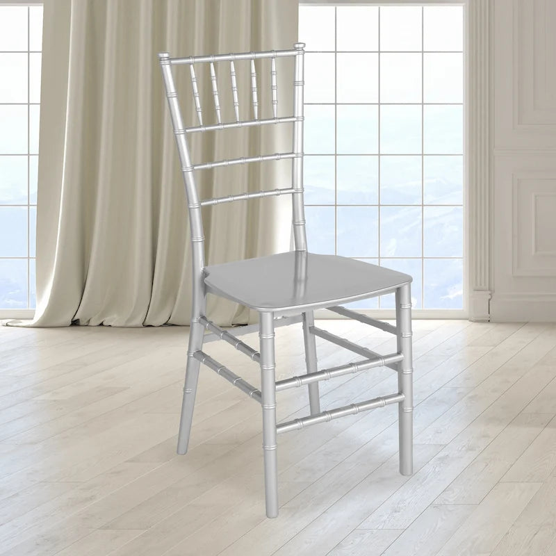 Chaise Chiavari empilable en résine - 15L x 18,75P x 35H - 15L x 18,75P x 35H