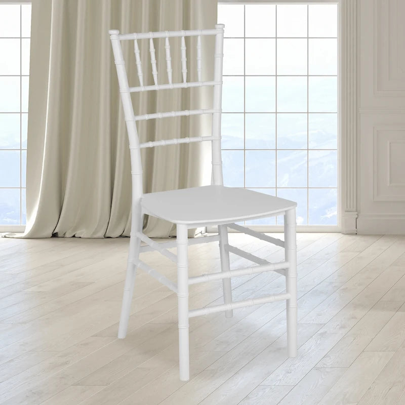 Chaise Chiavari empilable en résine - 15L x 18,75P x 35H - 15L x 18,75P x 35H