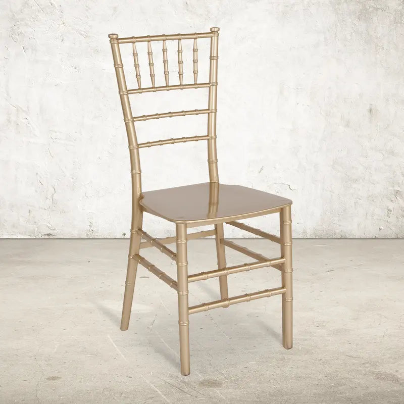 Chaise Chiavari empilable en résine - 15L x 18,75P x 35H - 15L x 18,75P x 35H