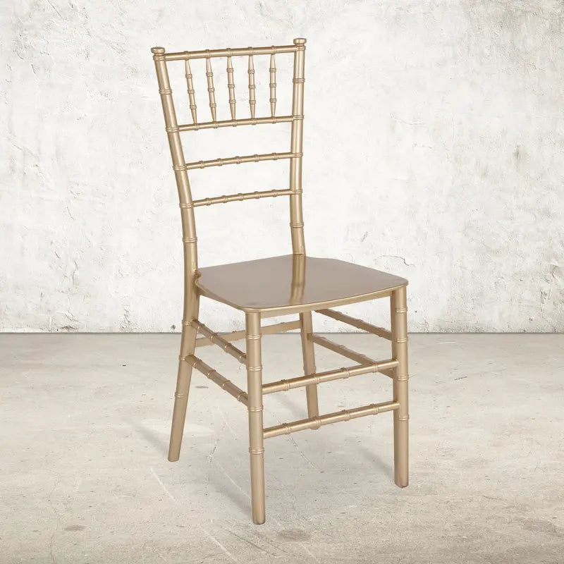 Chaise Chiavari empilable en résine - 15L x 18,75P x 35H - 15L x 18,75P x 35H