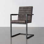 Chaises de salle à manger capitonnées en métal moderne Vendrie par Furniture of America (Lot de 2)