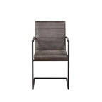 Chaises de salle à manger capitonnées en métal moderne Vendrie par Furniture of America (Lot de 2)