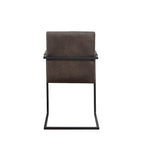 Chaises de salle à manger capitonnées en métal moderne Vendrie par Furniture of America (Lot de 2)