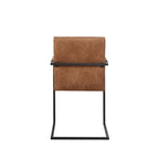 Chaises de salle à manger capitonnées en métal moderne Vendrie par Furniture of America (Lot de 2)
