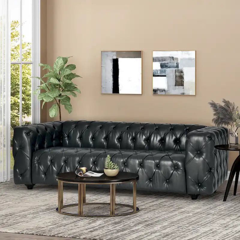Canapé transitionnel Sagewood, capitonné en profondeur, par Christopher Knight Home
