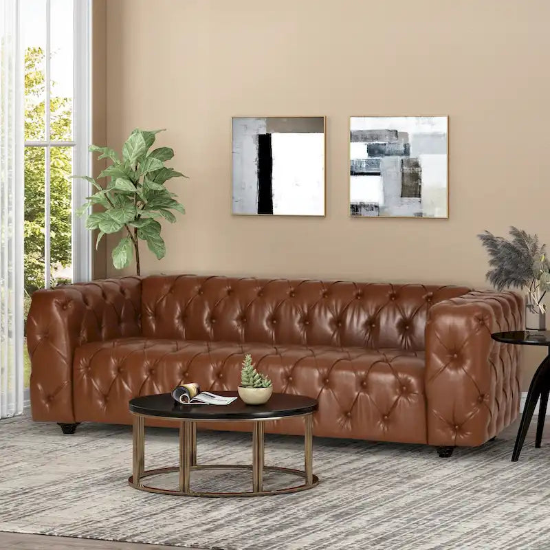 Canapé transitionnel Sagewood, capitonné en profondeur, par Christopher Knight Home