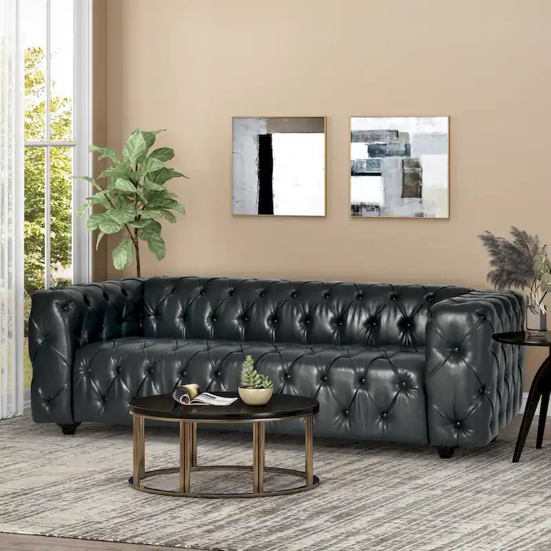 Canapé transitionnel Sagewood, capitonné en profondeur, par Christopher Knight Home