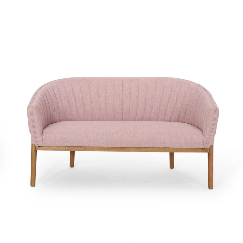 Causeuse Galena style glamour moderne du milieu du siècle par Christopher Knight Home