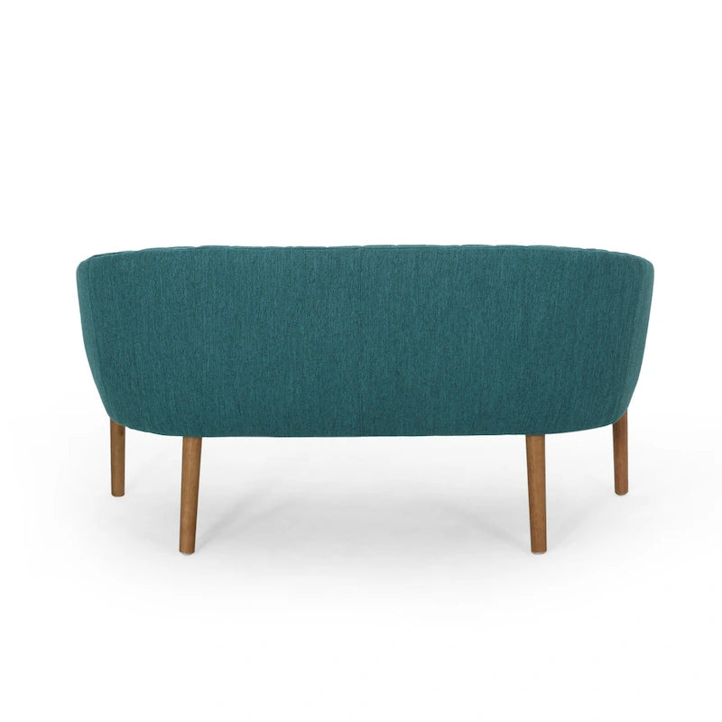 Causeuse Galena style glamour moderne du milieu du siècle par Christopher Knight Home