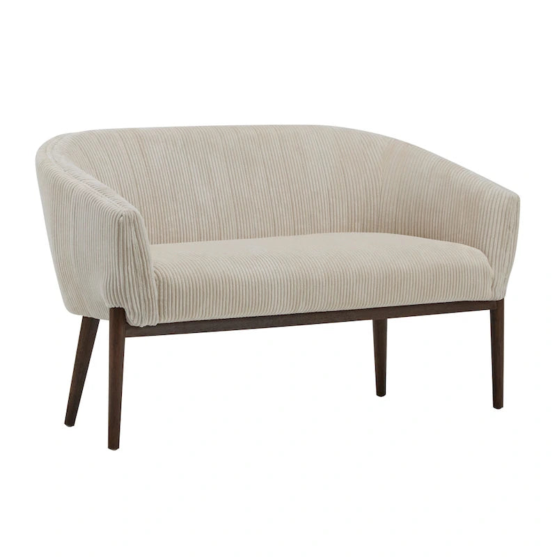 Causeuse Galena style glamour moderne du milieu du siècle par Christopher Knight Home