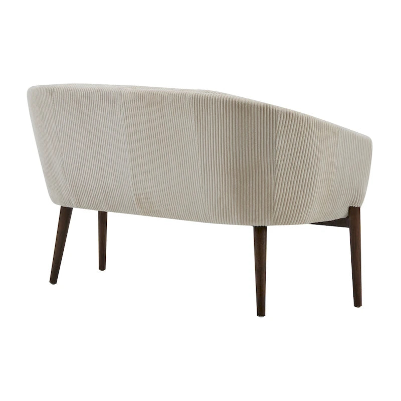 Causeuse Galena style glamour moderne du milieu du siècle par Christopher Knight Home