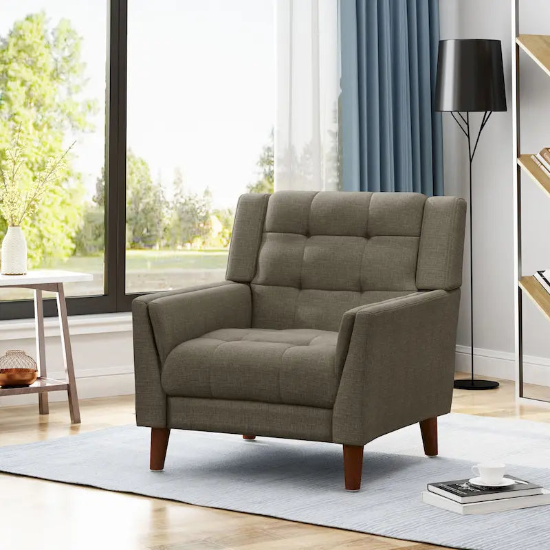 Fauteuil moderne du milieu du siècle Candace par Christopher Knight Home - 32,28 largeur x 31,50 longueur x 32,68 hauteur