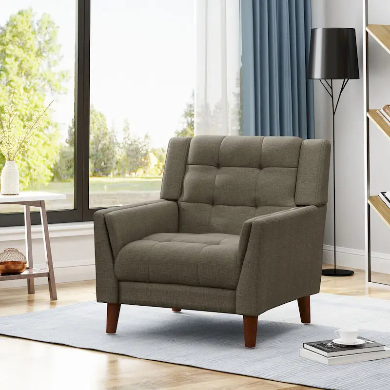 Fauteuil moderne du milieu du siècle Candace par Christopher Knight Home - 32,28 largeur x 31,50 longueur x 32,68 hauteur