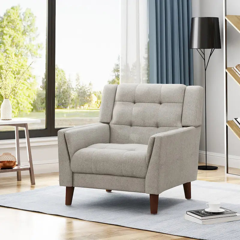 Fauteuil moderne du milieu du siècle Candace par Christopher Knight Home - 32,28 largeur x 31,50 longueur x 32,68 hauteur