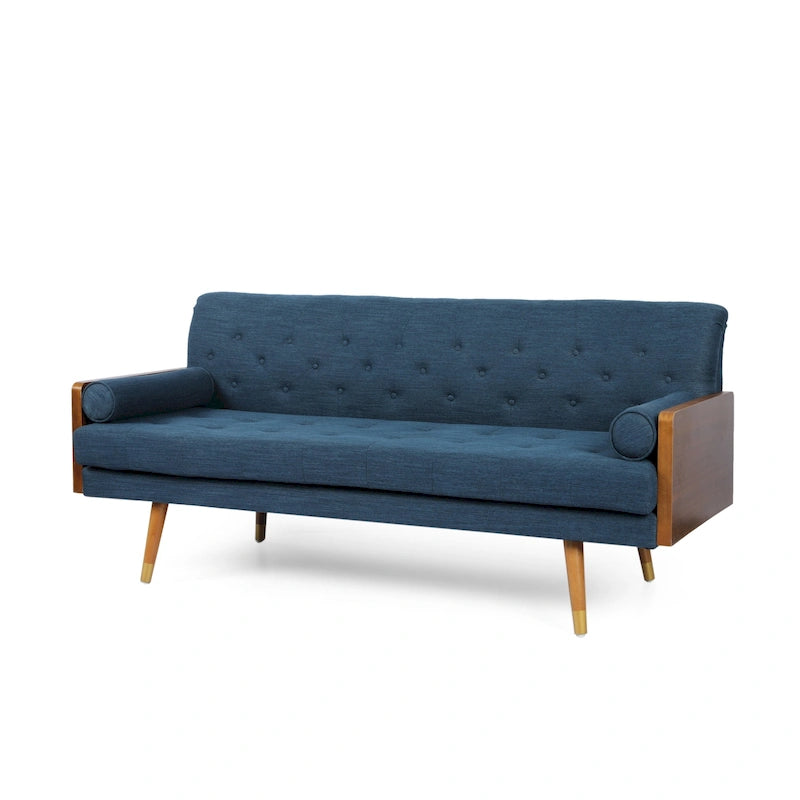 Canapé en tissu touffeté de style Mid-century Modern Jalon de Christopher Knight Home