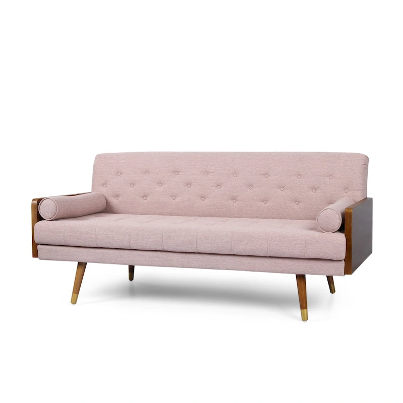 Canapé en tissu touffeté de style Mid-century Modern Jalon de Christopher Knight Home