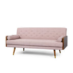 Canapé en tissu touffeté de style Mid-century Modern Jalon de Christopher Knight Home