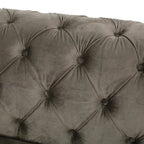 Canapé 3 places en velours capitonné Keyser Modern Glam par Christopher Knight Home – 83,75 L x 34,50 l x 27,25 H