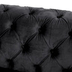 Canapé 3 places en velours capitonné Keyser Modern Glam par Christopher Knight Home – 83,75 L x 34,50 l x 27,25 H