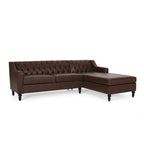 Sectionnel Furman contemporain touffeté avec chaise longue par Christopher Knight Home