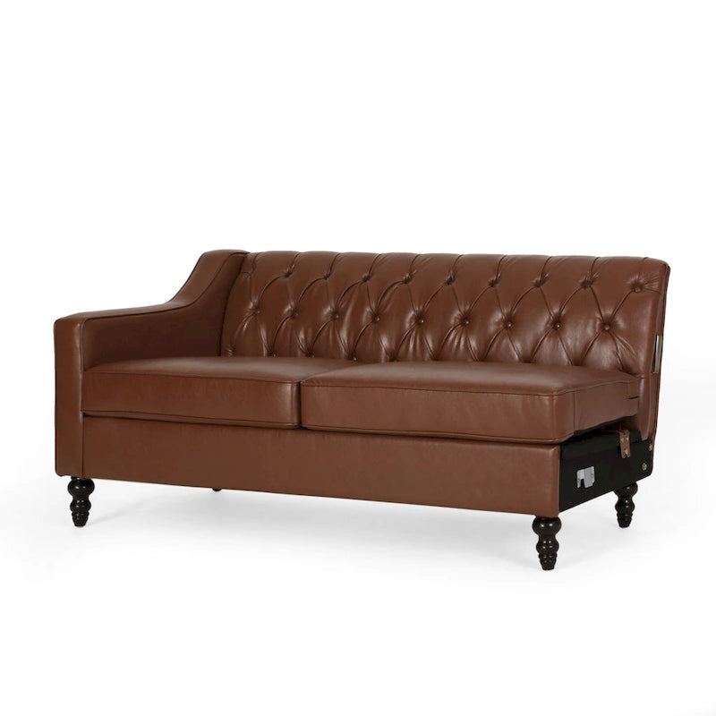 Sectionnel Furman contemporain touffeté avec chaise longue par Christopher Knight Home