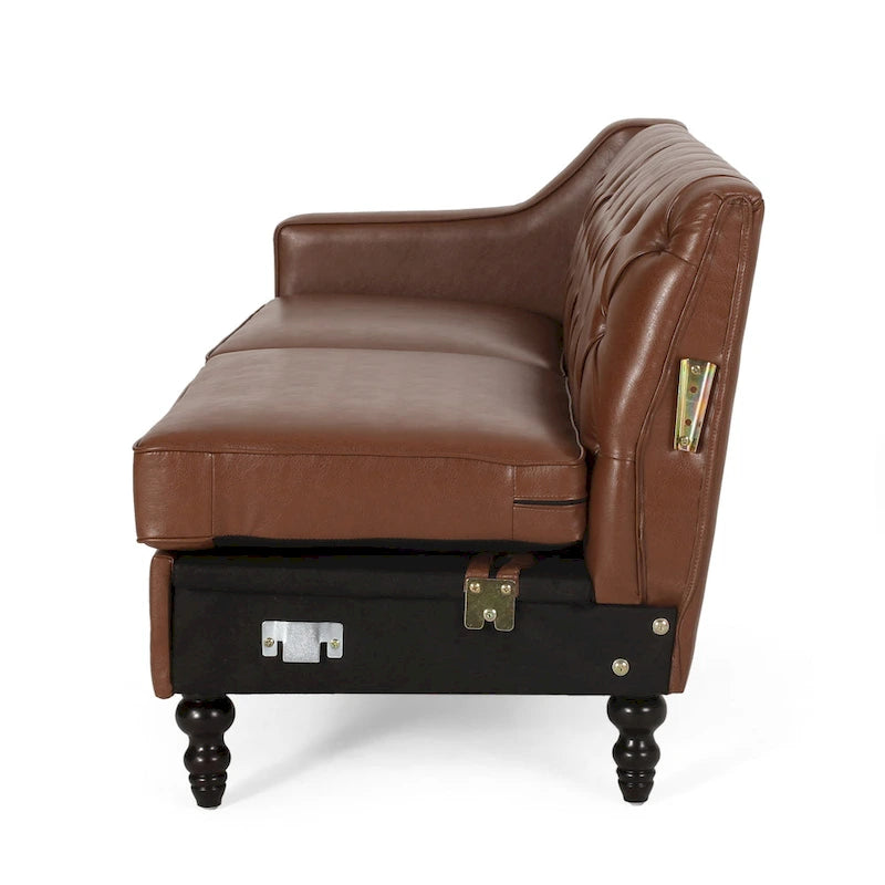 Sectionnel Furman contemporain touffeté avec chaise longue par Christopher Knight Home