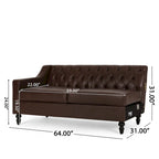 Sectionnel Furman contemporain touffeté avec chaise longue par Christopher Knight Home