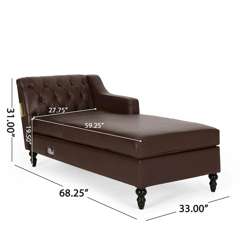 Sectionnel Furman contemporain touffeté avec chaise longue par Christopher Knight Home