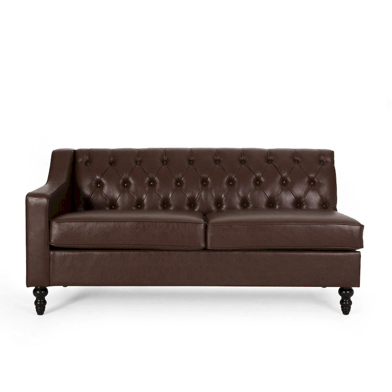 Sectionnel Furman contemporain touffeté avec chaise longue par Christopher Knight Home