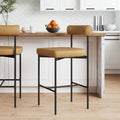  Dahlia Counter Height Barstool or Dining Chair with Back and Upholstered Cushion