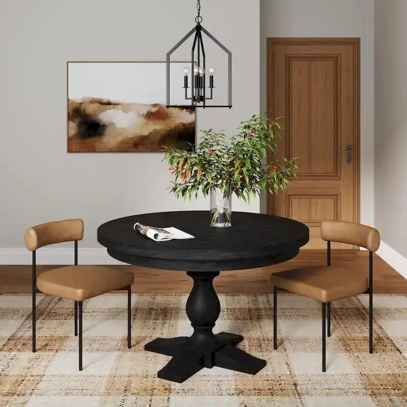 Tabouret de bar ou chaise de salle à manger hauteur comptoir Dahlia avec dossier et coussin rembourré