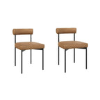 Tabouret de bar ou chaise de salle à manger hauteur comptoir Dahlia avec dossier et coussin rembourré