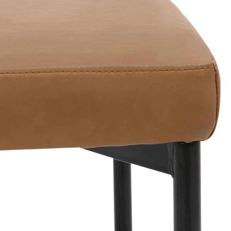 Tabouret de bar ou chaise de salle à manger hauteur comptoir Dahlia avec dossier et coussin rembourré