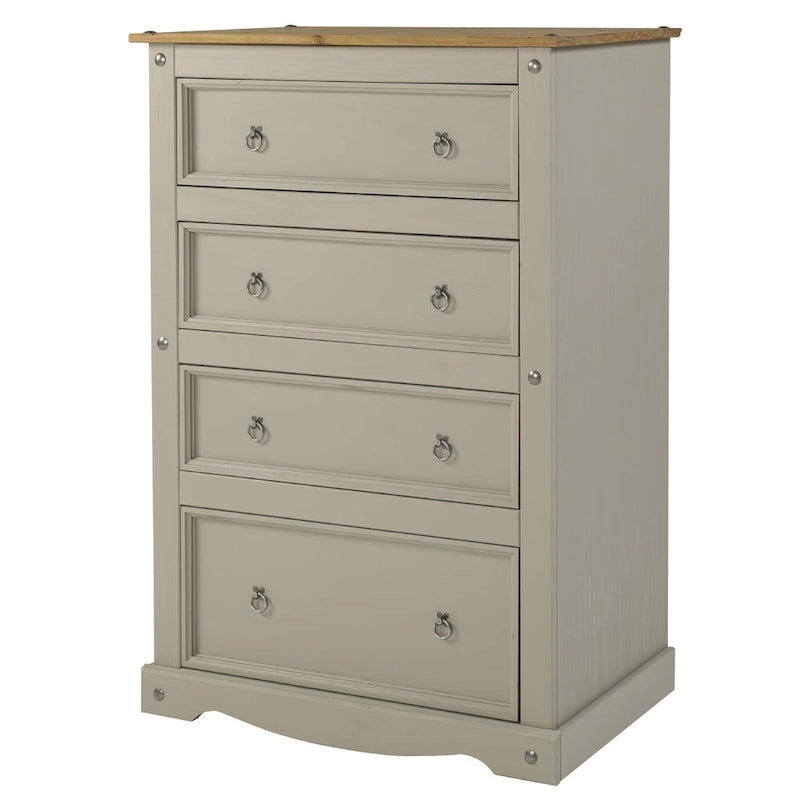 Commode en bois 4 tiroirs Corona