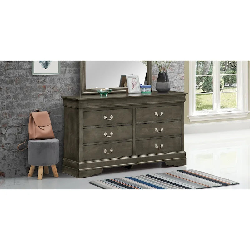 Commode de chambre à 6 tiroirs Louis-Philippe