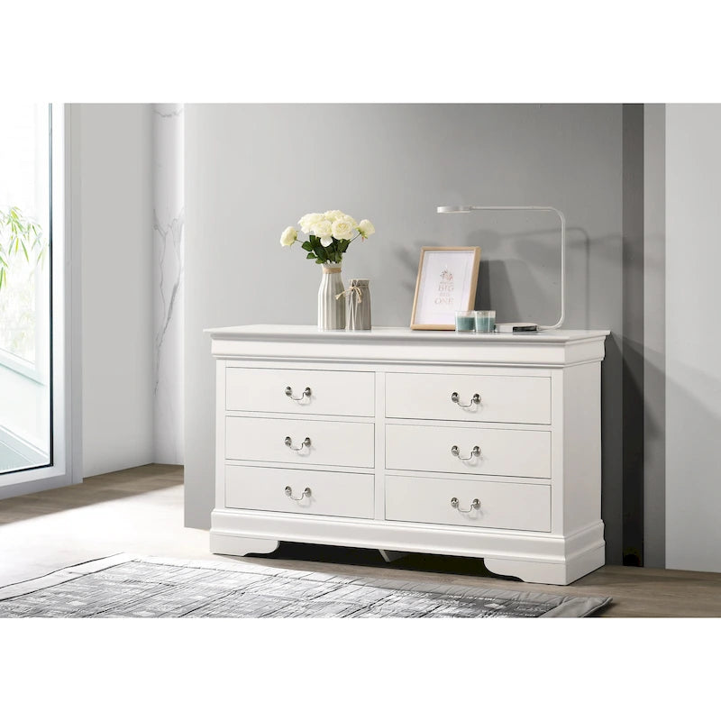 Commode de chambre à 6 tiroirs Louis-Philippe