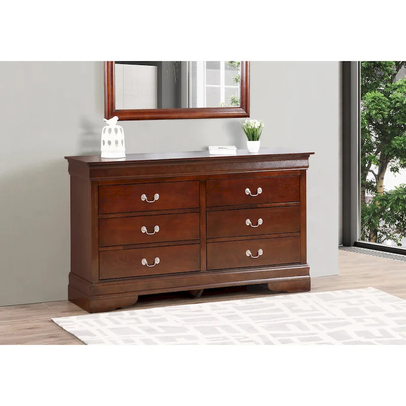 Commode de chambre à 6 tiroirs Louis-Philippe