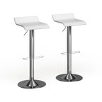 Tabourets pivotants réglables Porch & Den Blaine Chrome Air Lift (Lot de 2)