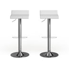 Tabourets pivotants réglables Porch & Den Blaine Chrome Air Lift (Lot de 2)