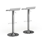 Tabourets pivotants réglables Porch & Den Blaine Chrome Air Lift (Lot de 2)