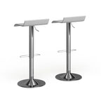 Tabourets pivotants réglables Porch & Den Blaine Chrome Air Lift (Lot de 2)