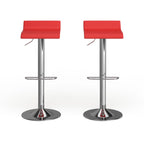Tabourets pivotants réglables Porch & Den Blaine Chrome Air Lift (Lot de 2)