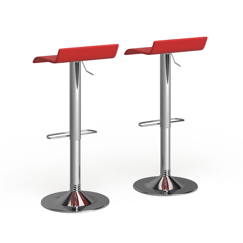 Tabourets pivotants réglables Porch & Den Blaine Chrome Air Lift (Lot de 2)