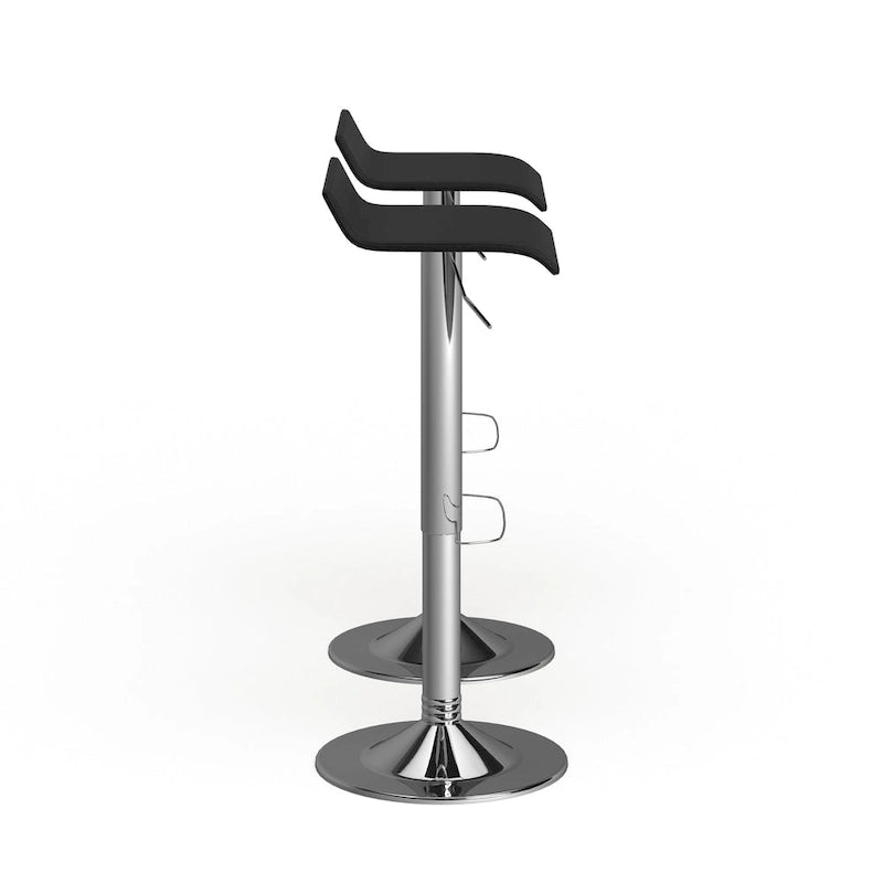 Tabourets pivotants réglables Porch & Den Blaine Chrome Air Lift (Lot de 2)