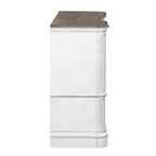 Commode 9 tiroirs blanc antique écorce vieillie Magnolia Manor