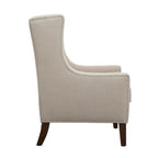 Fauteuil à oreilles en lin Madison Park Weston