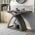 DH BASIC Transitional Distressed Grey 47-inch 1-Shelf Sofa Table by Denhour