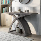 DH BASIC Transitional Distressed Grey 47-inch 1-Shelf Sofa Table by Denhour